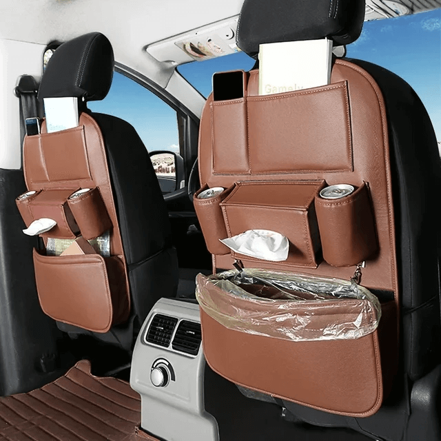 Leather Car Backseat Organizer